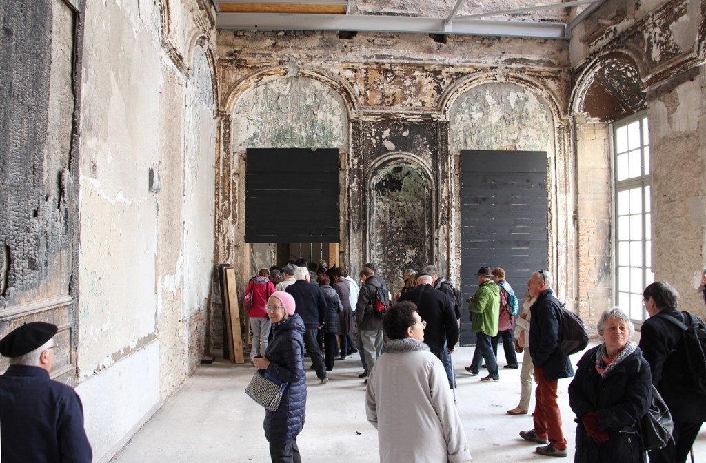 Lunéville château zone attente restauration W