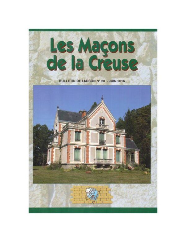 Bulletin de liaison N° 20 - juin 2016 (parution février 2019)